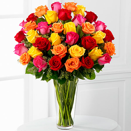 Bright Spark&trade; Rose Bouquet