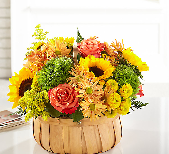Harvest Sunflower Basket